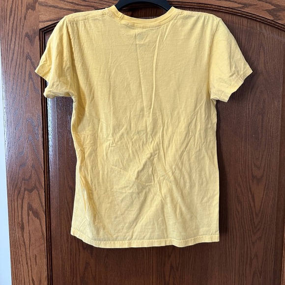 Walt Disney World T Shirt Retro Rainbow Logo Yellow Tee Small - Picture 3 of 3
